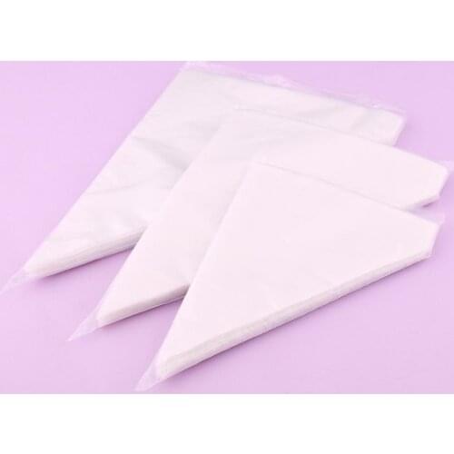 100Pcs Disposable Thick Squeeze Cream Cookie Icing Fondant Piping Bag Cake Decor