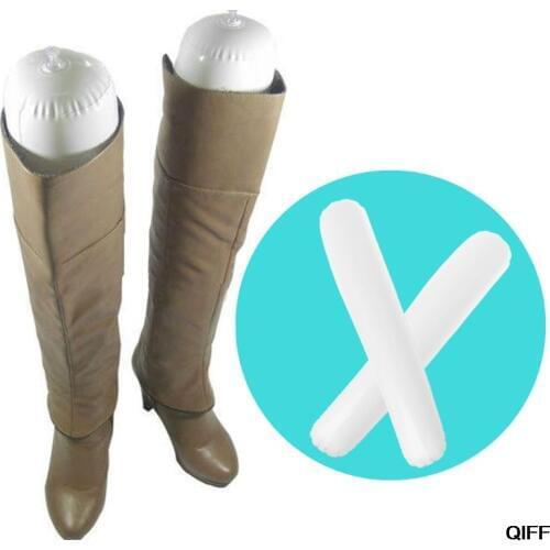 2pcs Boots Stand Holder 50cm Tall Shoes Rack Support Inflatable PVC Long Women Shoe Stretcher Organizer Storage