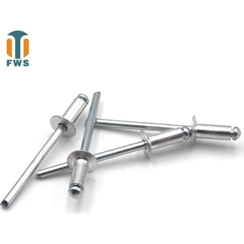 20PCS M4 11-30mm DIN EN ISO15978 GB/T12617.1 Aluminium Open End Countersunk Head Blind Rivet for Furniture Car Aircraft