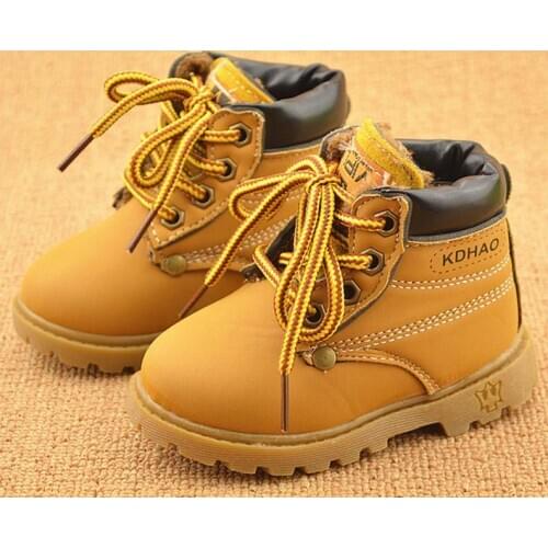 2020 Winter Childrens boots Girls Boys Plush Martin Boots Casual Warm Ankle Shoes Kids Fashion Sneakers Baby Snow Boots