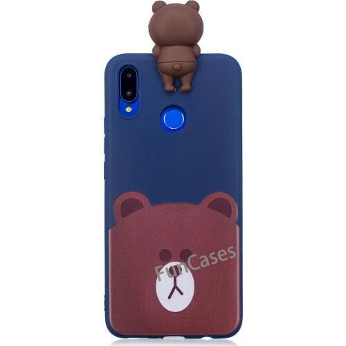 3D Cartoon Cat dog panda Soft Silicone For Huawei Nova 3i Cases ase Silicone Soft TPU Coque Cover Rabbit Stitch Unicorn Animal