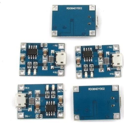 5V Micro USB 1A 18650 Lithium Battery Charging Board Charger Module TP4056