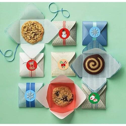 500Pcs/lot Package Envelope Labels Stickers Decoration Christmas Festival For Gift Stickers Seal Adhesive Decorative Stickers