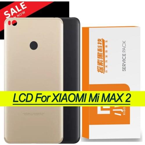 6.44" For Xiaomi Mi MAX 2 Max2 Battery cover Back Rear Battery Housing Door Back Cover Case Side Buttons Replacement