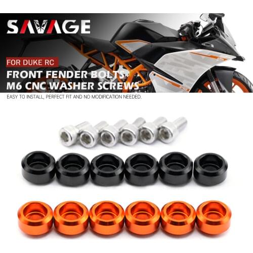 Front Fender Bolts For 125 200 250 390 DUKE 2012-2018, RC 200/250/390 2015-2018 16 17 Motorcycle Accessoriess Washer Screws