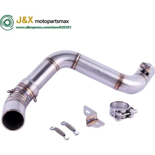 For DUKE125 DUKE150 DUKE 200 DUKE 250 DUKE 390 2012-2016 Slip On Motorcycle Exhaust Middle Pipe Round Muffler