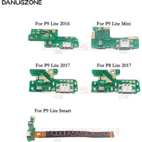 USB Charging Dock Port Socket Jack Connector Charge Board Flex Cable For Huawei P9 Lite 2016 P8 Lite 2017 / P9 Lite Mini Smart