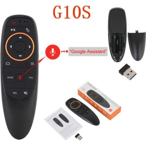 10pcs G10 G10S Voice Remote Control 2.4G Wireless Air Mouse Microphone Gyroscope for Android tv box T9 H96 Max X96 mini X96 MAX