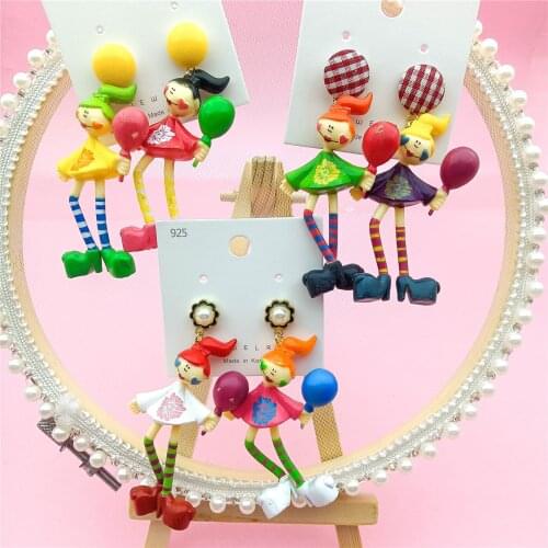 Green Foliage Dangle Earrings