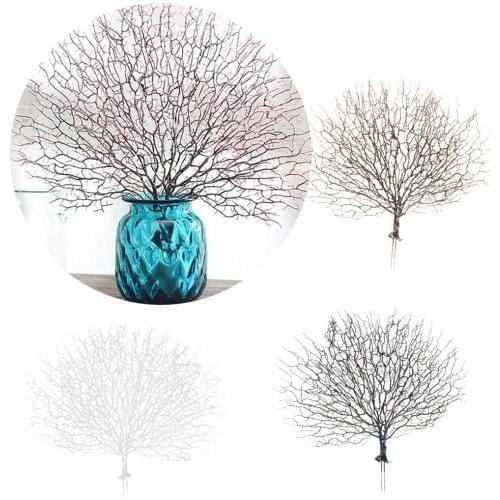 Artificial Plant Peacock Artificial Coral Branch for Home Tabletop Ornament Cafe Window Showcase Office Decor Photo Props