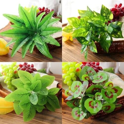 Artificial Leaves Artificial Plants Outdoor Fake Leaf Foliage Home Office Garden Decor Photography Props Background Accessories