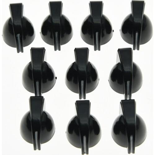 KAISH Pack of 20 Black Guitar Mini Chicken Head Knobs Guitar AMP Effect Pedal Knob