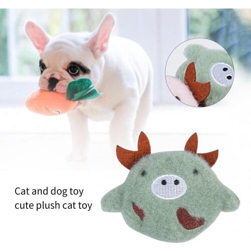 Cute Cartoon Soft Plush Interactive Biting Stuffed Pet Toy with Catnip for Cat juguetes para gatos cat accessories jouet chat