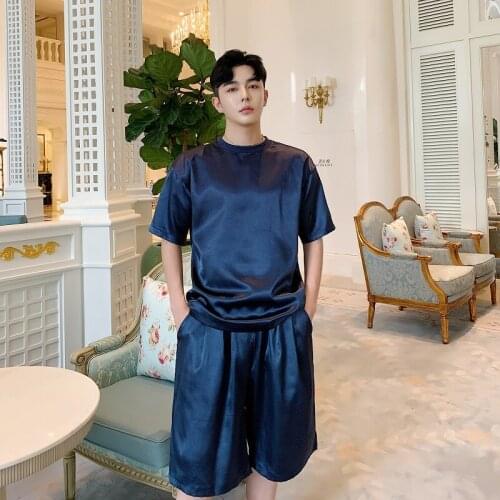 Men Summer 2 Pieces Sets (t-shirt+shorts) Male Streetwear Hip Hop Fashion Casual Short Sleeve T Shirt Shorts Tracksuit Clothes