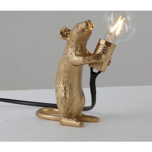 New Home Room Mouse Shape Night Table Lamp Modern Style Desktop Bedside Lamp Lights Home Room Decor Lighting Dropshipping