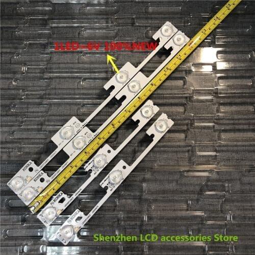 20Pieces/lot 32 inch For Konka LED32F1100CF LED32E330C LED32F1170CF 35017517 35018475 35018477 35018476 35018478 light bar 6V