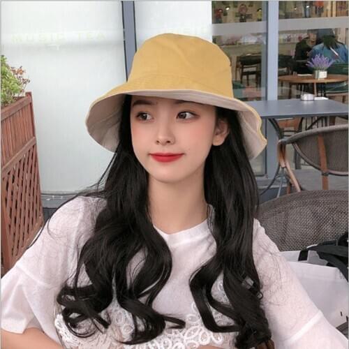 Unisex Summer Foldable Bucket Hat Women Outdoor Sunscreen Cotton Fishing Hunting Cap Men Basin Chapeau Sun Prevent Hats