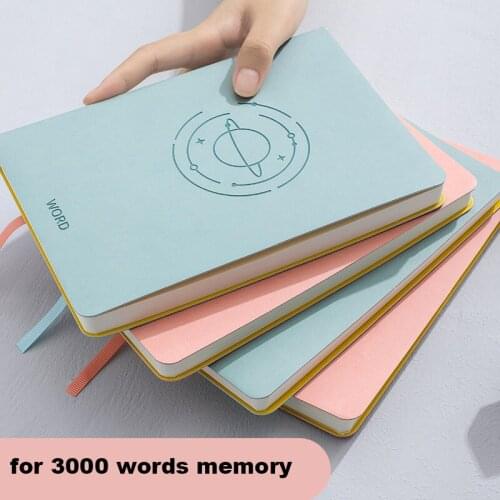 Portable Pocket A6 English Word Notebook 90 Sheets Note Book with Soft PU Leather Cover Memory Study Stationery Kawaii Notebooks