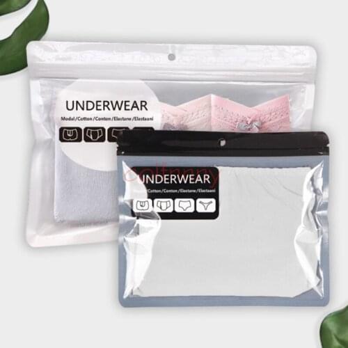 1000pcs 18x15cm and 18x24.5cm Empty Underwear bag Unisex ziplocking bag for leggings underpants panties plastic bags