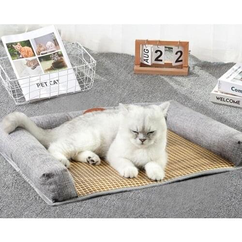 Net Red Summer Mat Nest New Dog Cat Nest Mattress Small And Medium-Sized Dogs Washable Teddy Summer Pet Supplies Dog Supplies