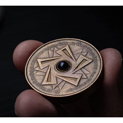 ATS Hand Twisted Fidget Spinner Worrying Stone Metal Fidget Decompression Toys Adult EDC Funny Gift Stress Reliever Gyro