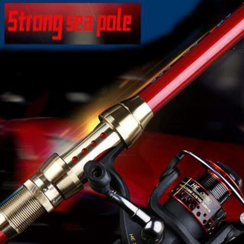 TAIYU 2.1M-3.6M Portable 5-7Section Telescopic Carbon Sea Spinning Hand Fishing Rod Pole Super Long Fishing Rod