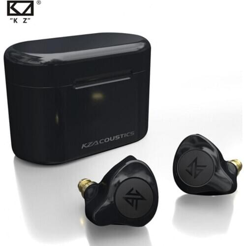 KZ S2 True Wireless Earphones TWS Bluetooth V5.0 Hybrid 1DD+1BA Game Earbuds Touch Control Noise Cancelling Sport Headset PK Z1