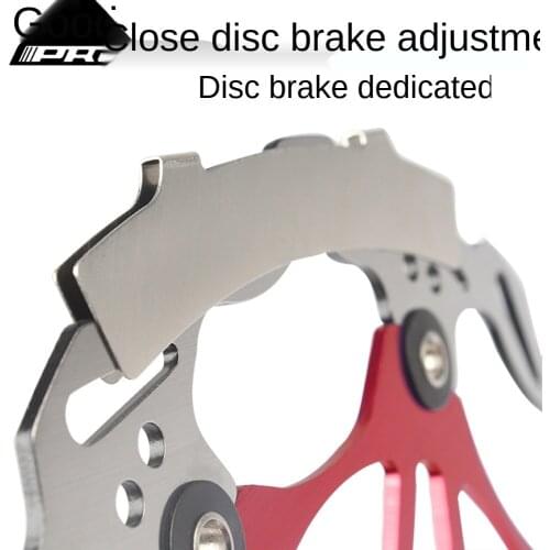 Bicycle disc brake gap adjustment pads brake pads to make the discs rub against the disc adjustment pads Baffle tool