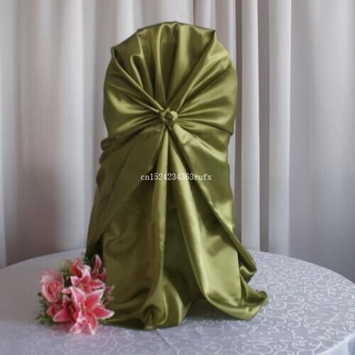100pcs Satin Chair Cover Party Decoration For Wedding Banquet Chair Cloths Hotel Product Supplies 110cm*140cm Wholesale