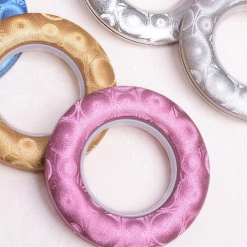 50Pcs/lot Mute Roman Circle Curtain Rings Punch Nano Ring Curtain Accessories Silencer Curtain Grommet Rod Top Eyelets Buckle
