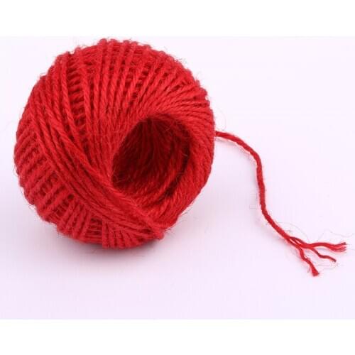 6 rolls 50 meters/roll natural jute twine cord DIY decorative handmade accessory hemp rope for crafting packing home decorate