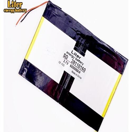28110160 3.7v 6000mAh (polymer lithium ion battery) Tablet PC Battery Perfect quality