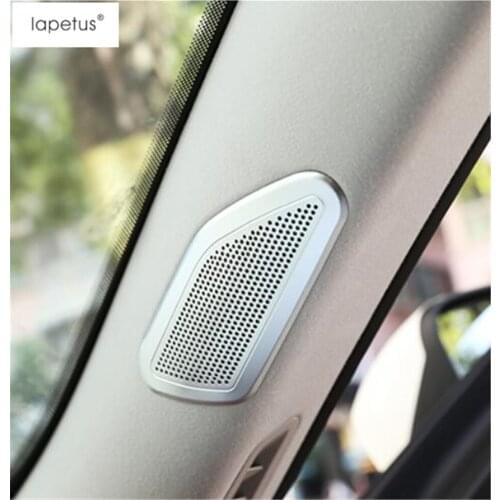 Lapetus Accessories Fit For Maserati Levante 2016 - 2020 Inner Window Pillar A Stereo Speaker Loudspeaker Molding Cover Kit Trim