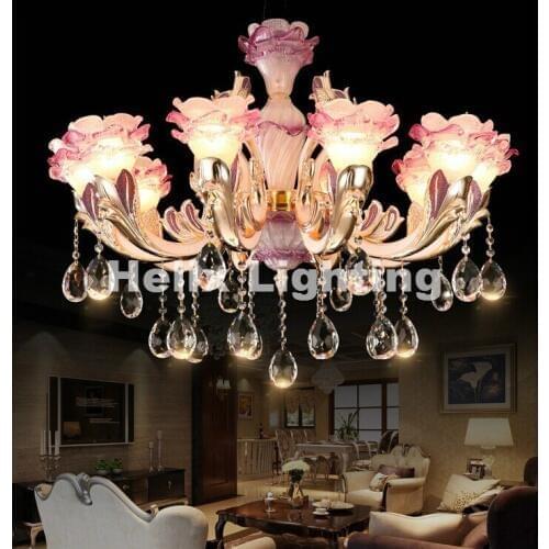 Free Shipping Decoration Modern Alloy Crystal Chandelier Lingting 6L/8L/10L Luxurious K9 Crystal Lamp Lustre AC 100% Guaranteed