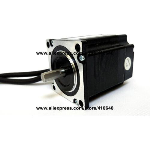 Free Shipping GENUINE Leadshine 573HBM10-1000 573S09 3 Phase Hybrid Stepper Motor with 0.9 N.m 3.5 A length 50 mm shaft 6.35 mm