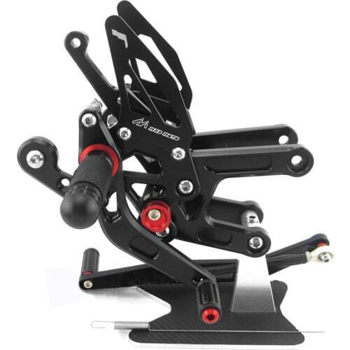 For Yamaha YZf R6 2017 2018 CNC Adjustable Footrests Foot Pegs Rider Rearsets Foot Rest Pedal