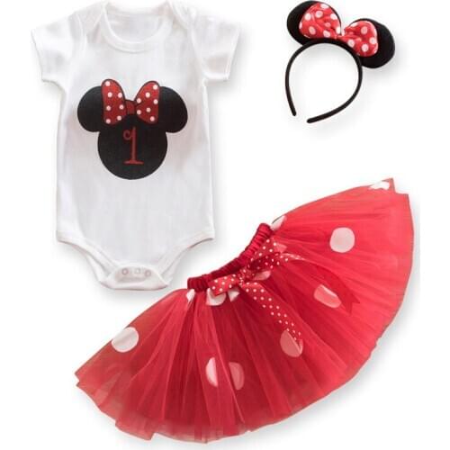 Fantasy Baby Girl First 1st 2nd Birthday Outfits SetsCosplay Costume Tutu Baby Summer Dots Clothes For Girls Party Wear