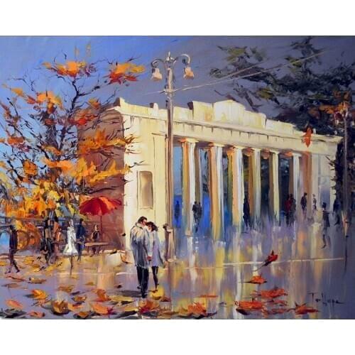 GATYZTORY Lover Landscape DIY Painting By Numbers Kit Color Paint By Numbers Wall Art Picture For Home Decors