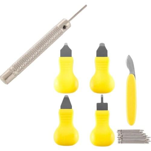 Watch for Band Bracelet Steel Punch Link Pin Remover Repair Tool 0.7/0.8/0.9/1.0mm with Watch Back Case Opener Remover Removal K