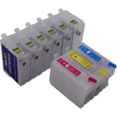 9 Pieces/Lot With ARC Chip Surecolor Refillable Ink Cartridge For Epson P600 T7601 T760 760 For Epson SC-P600 Printer