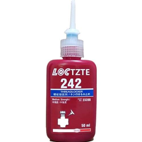 50ML Automobile Motorcycle 242 Thread Glue Anti-Loose Anti-Vibration Removable Compressor Anaerobic Rubber Adhesive