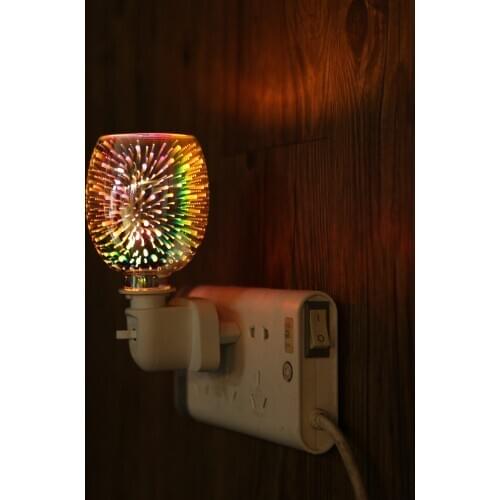 Aromatherapy Light 3D Colorful Dimming Bedroom Lamp Incense Burner Table Lamp Wax Melting Furnace