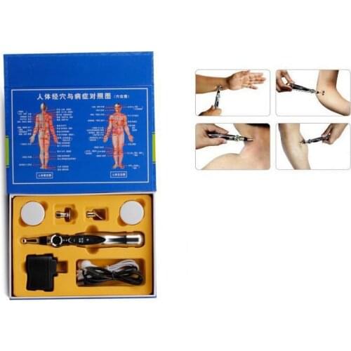 Acupuncture meridian Low Frequency Pulse massage pen electronic automatic search to find pulse point pen massager acupuncture