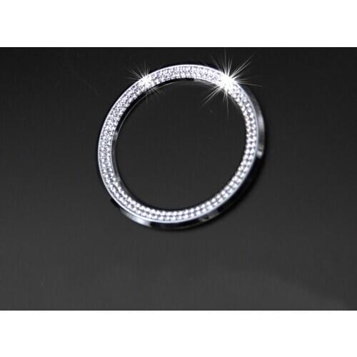 Metal decorative ring of car steering wheel mark For BMW X1 X2 X3 X4 X5 X6 e36 e39 e70 1/2/3/4/5/6/7 series accessories bling