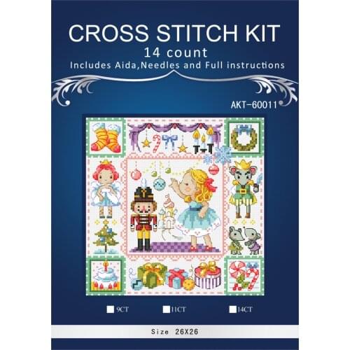 MM SODA 7 cross stitch package animal 18ct 14ct cloth cotton thread embroidery DIY handmade needlework
