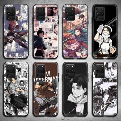 Attack On Titan Levi Phone Cases For Samsung Galaxy S21 Plus Ultra S20 FE M11 S8 S9 plus S10 5G lite 2020