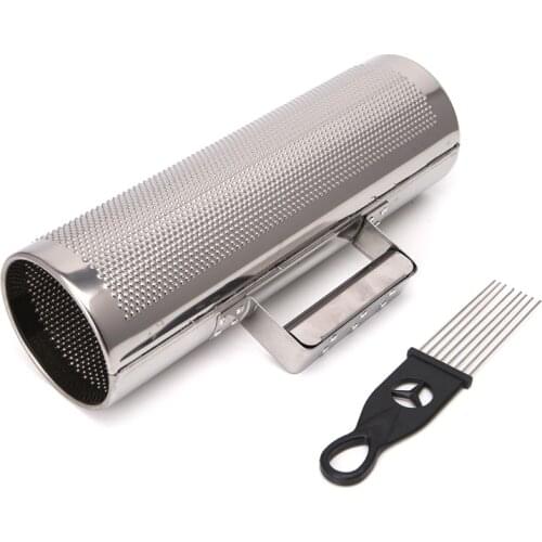 Stainless Steel Guiro with Scraper Percussion Musical Instrument Training Tool