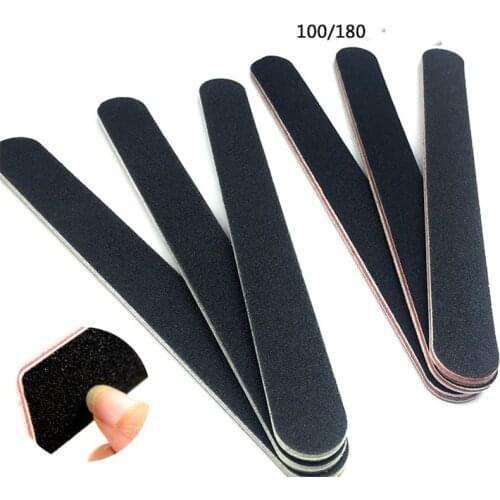 5/1pcs Professional Nail Art Sanding Files 100/180 Grit Double Side Nail Buffer Files Sandpaper Block for Manicure Tools