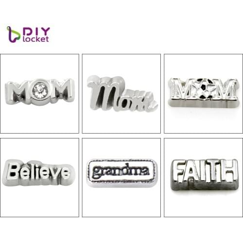 10pcs/lot Wholesale Mix Style Floating Charms Zinc Alloy Fit Diy Floating Lockets & Floating Locket Bracelet LSFC102-593