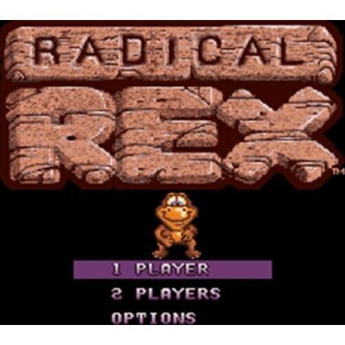 Radical Rex 16 bit Big Gray Game Card For NTSC Game Player Drop Shipping